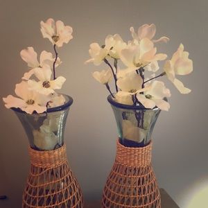 Two Centerpieces-Floral Vases